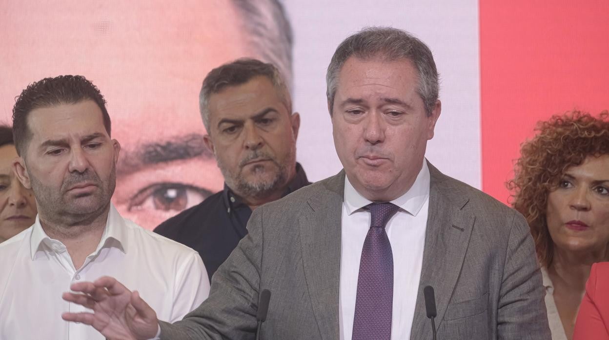 Juan Espadas, al término de la jornada electoral del pasado domingo