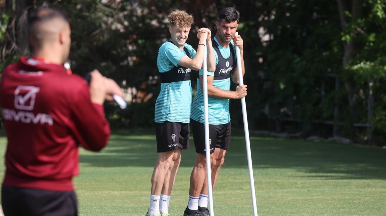 Simo y Willy en un entrenamiento