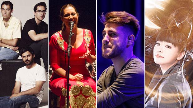 Delorean, Marina Heredia, Antonio José e Hiromi Uehara, estarán en Sevilla este fin de semana