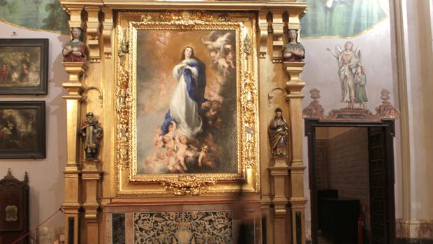 La Inmaculada de los Venerables cuando estuvo en Sevilla por última vez