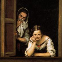 «Mujeres en la ventana», de Murillo. National Gallery, Washington