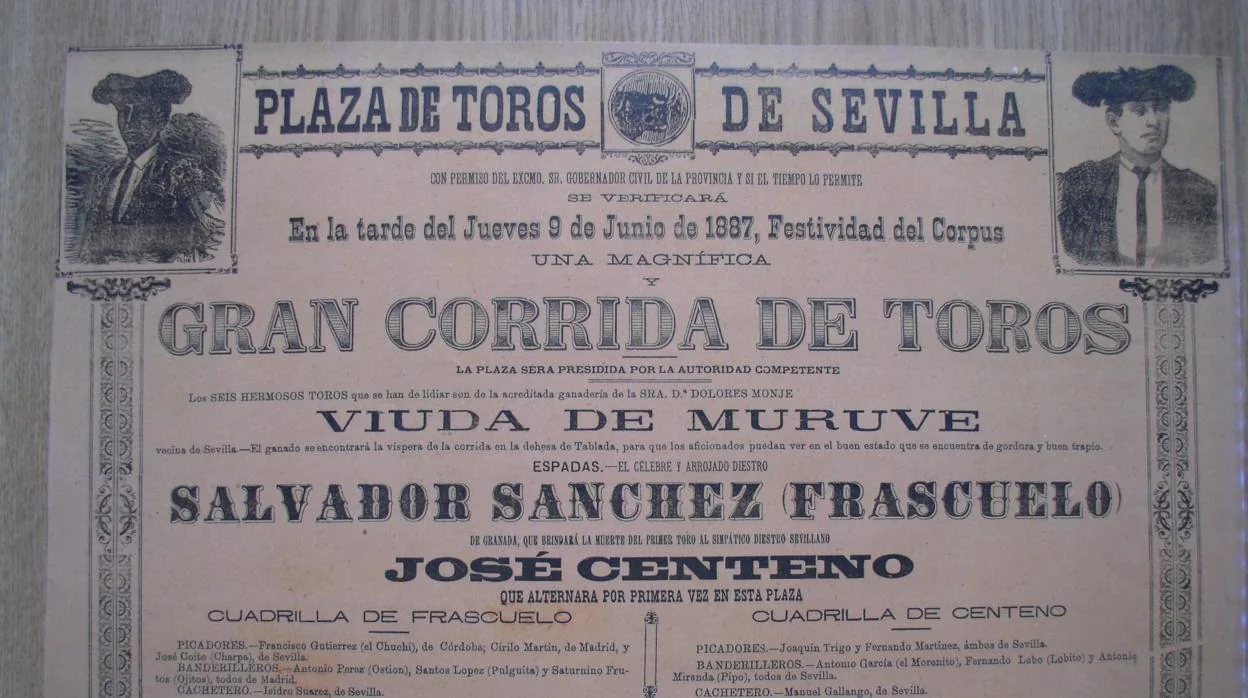 Cartel de la Plaza de Toros de Sevilla