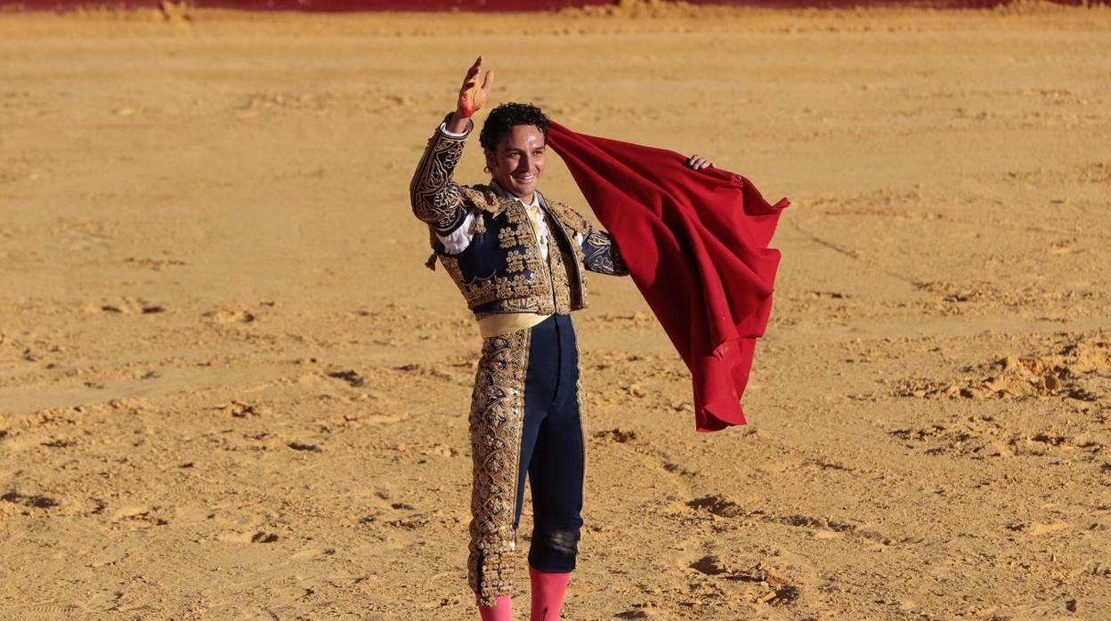 El diestro en la corrida homenaje a su tío Soto Vargas en septiembre del año pasado