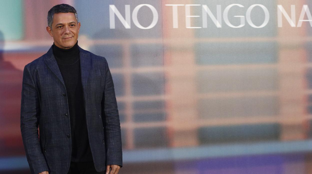 Alejandro Sanz en la presentación de su nuevo trabajo