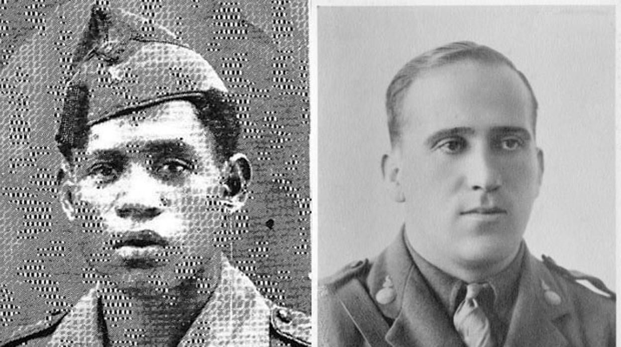 A la izquierda, la única foto de Antonio Pereira que existe. En la derecha, Julio Ruiz de Alda