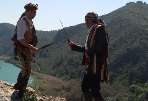 Actores durante la ruta