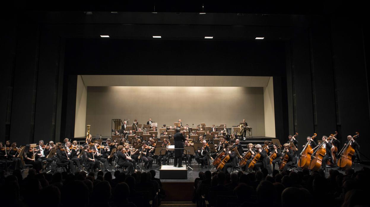 La ROSS durante un concierto en el Teatro de la Maestranza