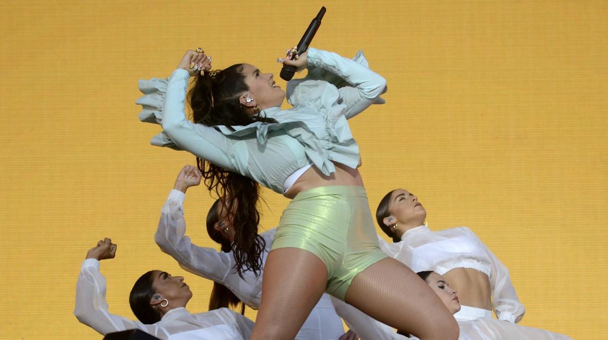 La cantante Rosalía en el Mad Cool