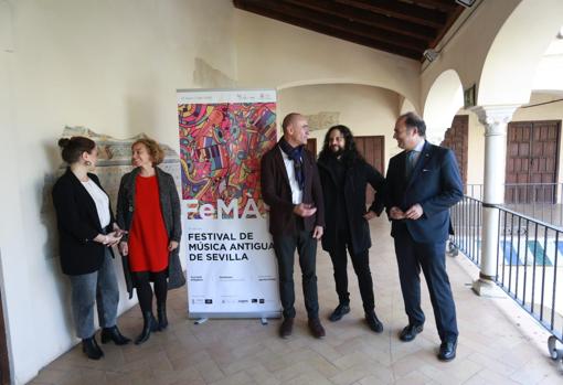 Múgica, Ojeda, Muñoz, Alqhai y Ríos durante la presentación