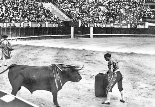 Bombita, en la antigua plaza de Madrid
