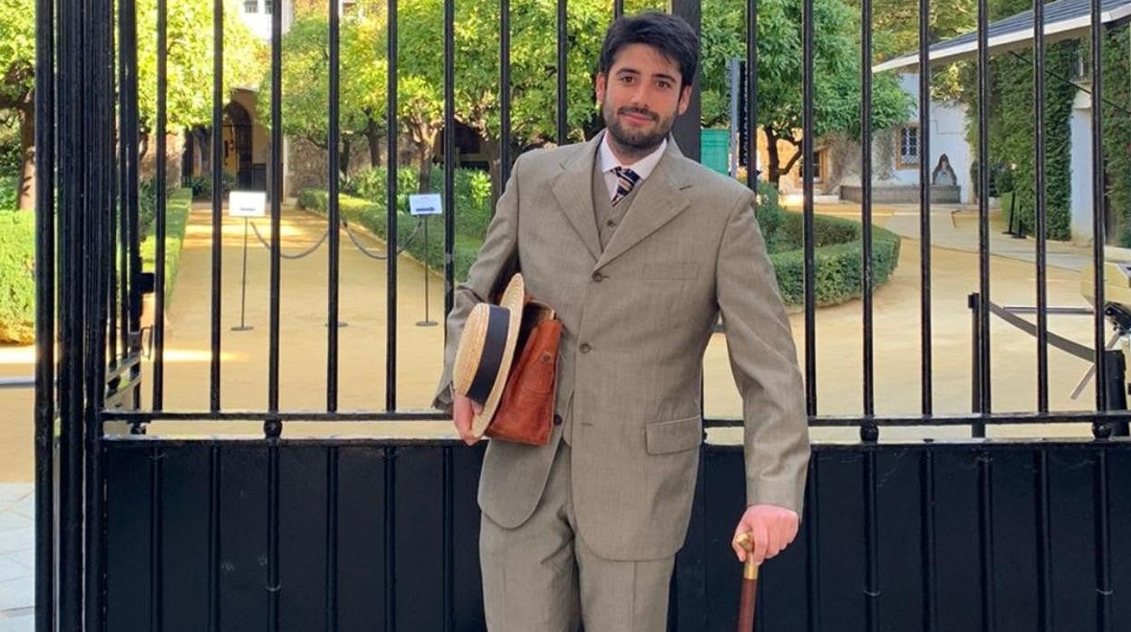 Imagen del personaje de Antonio Machado, que protagoniza esta visita en familia a Dueñas