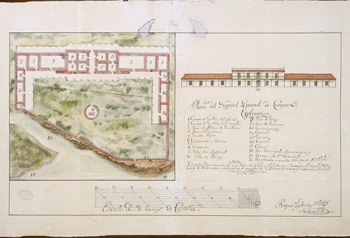 Plano del hospital general de Cumaná realizado en 1897