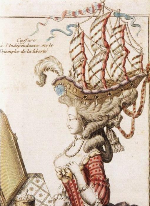 Peinado a la independencia o el triunfo de la libertad. Caricatura. Hacia 1780.