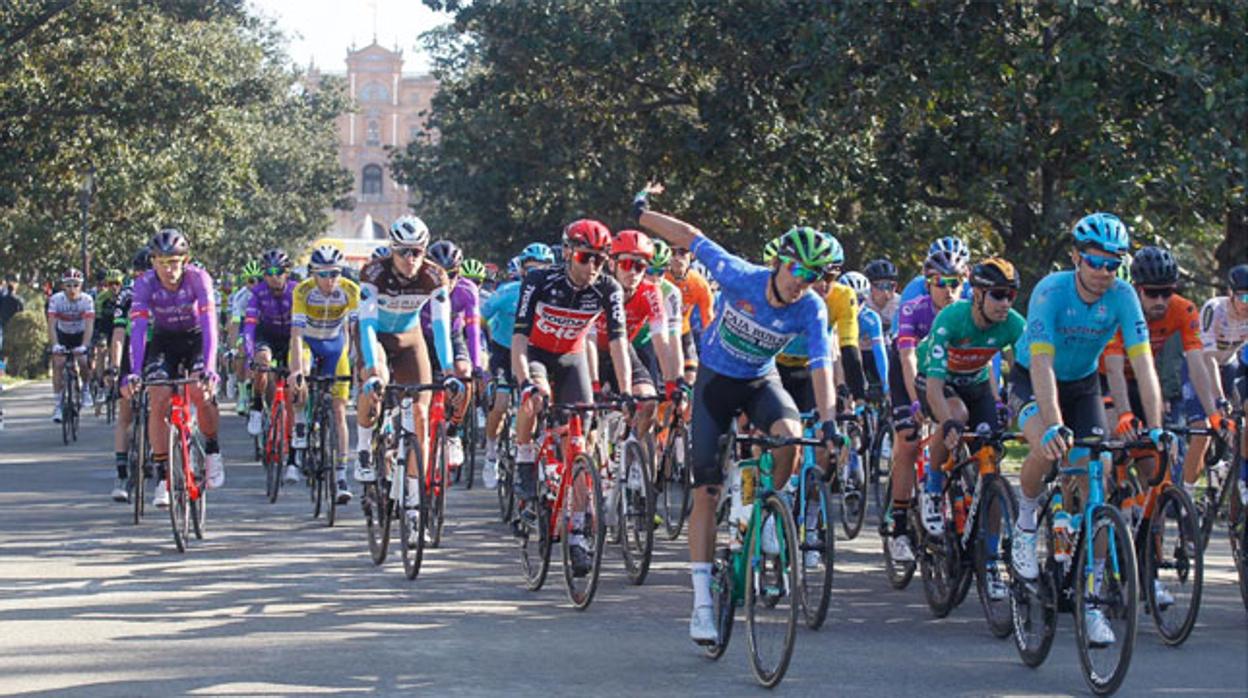 Imagen de la salida neutralizada desde la Plaza de España