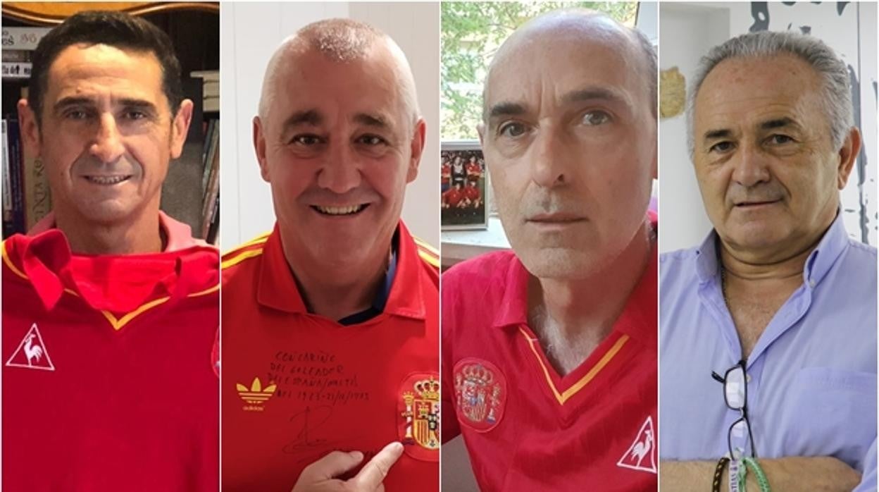 De izquierda a derecha: Jiménez, Rincón, Paz y Gordillo