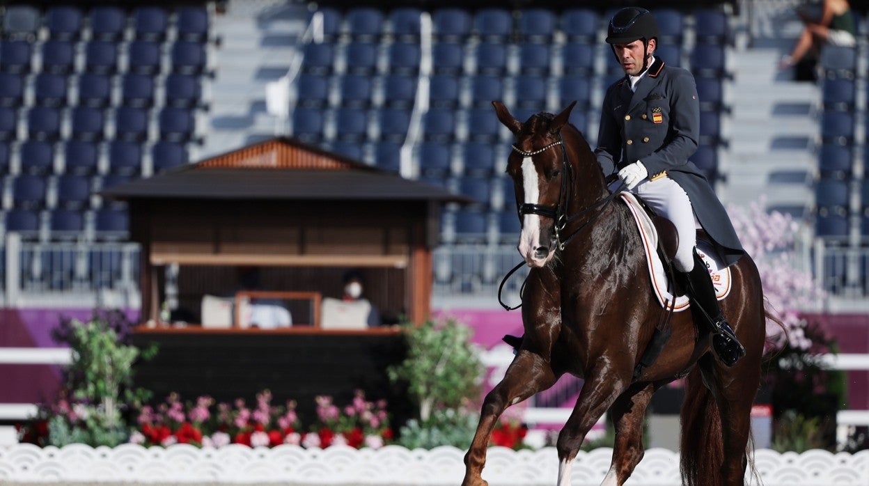 Severo Jurado, en la final por equipos de los Juegos de Tokio