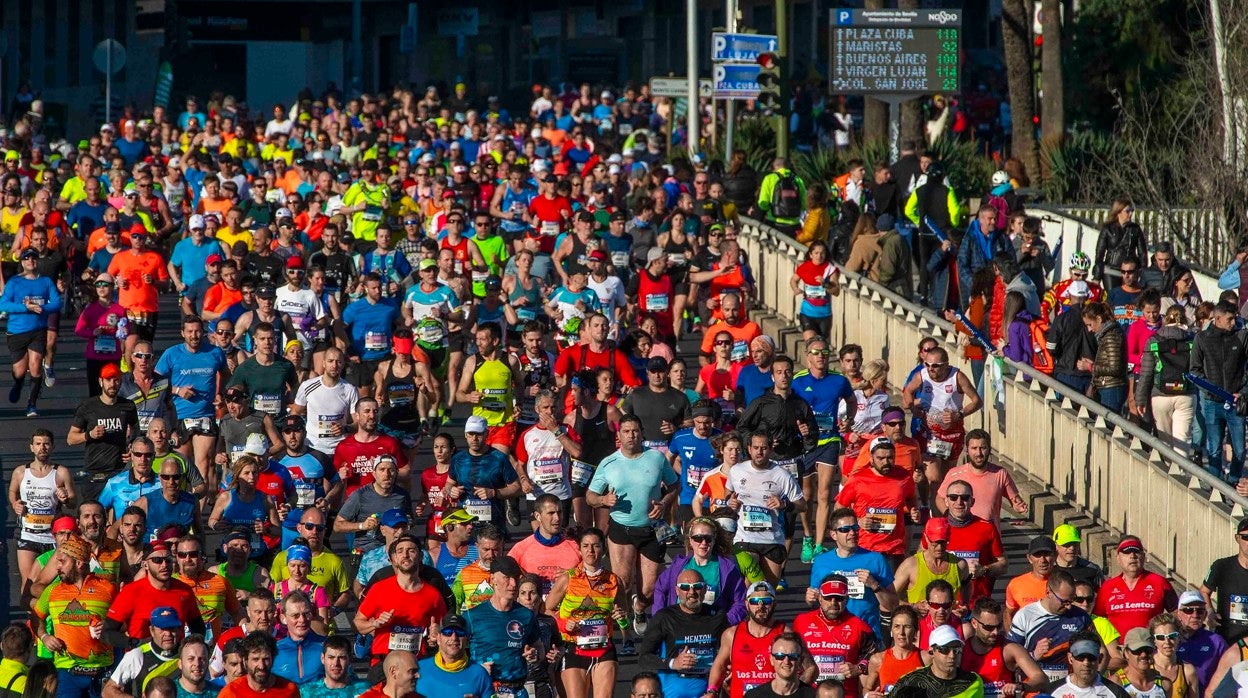 Una panorama del Zurich Maratón Sevilla 2020
