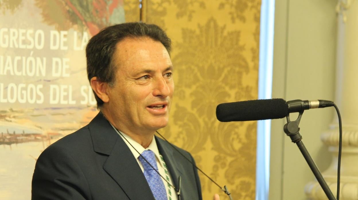 Juan Sabaté, cuando fue nombrado miembro de honor de la Sociedad Andaluza de Radiología