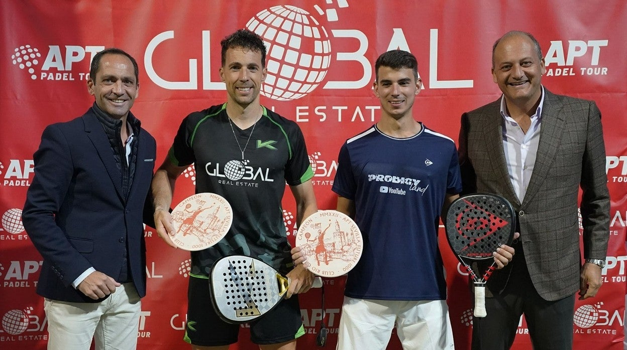 De izquierda a derecha, Alejandro Andújar, Javi Pérez, José Luis González y Fabrice Pastor