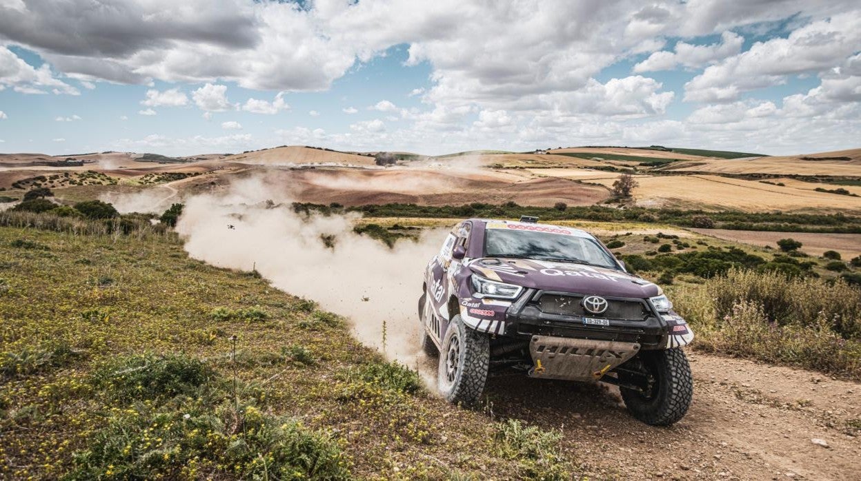 El Toyota de Nasser Al-Attiyah, ganador del Rally Andalucía 2021