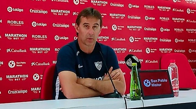 En directo, la rueda de prensa de Julen Lopetegui previa al Sevilla FC - Atlético de Madrid