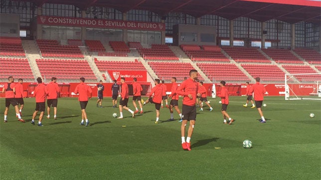 Sevilla FC: Fernando, única ausencia en el entrenamiento pensando en el Atlético