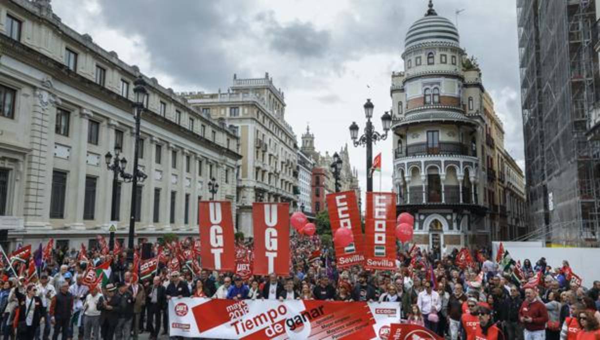 UGT y CCOO se movilizan el 1 de Mayo para exigir mayores salarios, mas empleo, igualdad y pensiones dignas