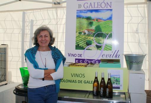 Elena Viguera, promotora de la bodega Colonias de Galéon, en Cazalla de la Sierra