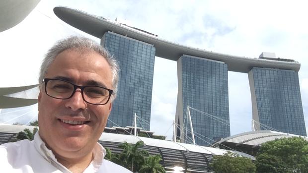 Las pantallas gigantes fabricadas en el Condado de Huelva llegan a Singapur