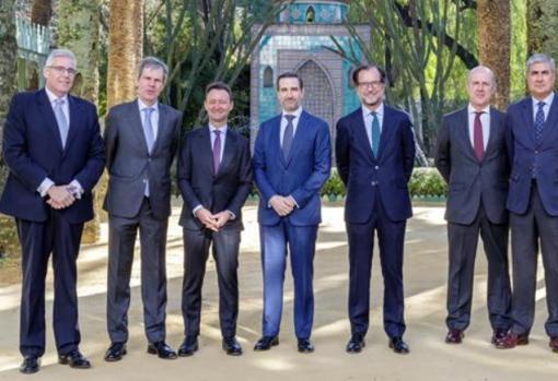 Integrantes de Zurbarán Abogados el día de la presentación pública del nuevo bufete