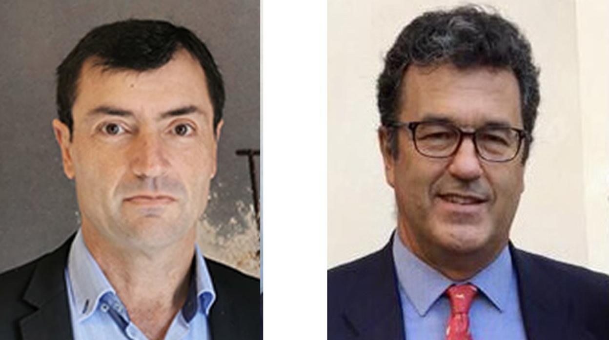 Clemente Fernández, candidato a la presidencia de Abengoa por la sindicatura de accionistas AbengoaShares, y Juan Pablo López-Bravo, presidente de Abengoa y su filial Abenewco1