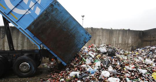 Planta de reciclaje de vidrio