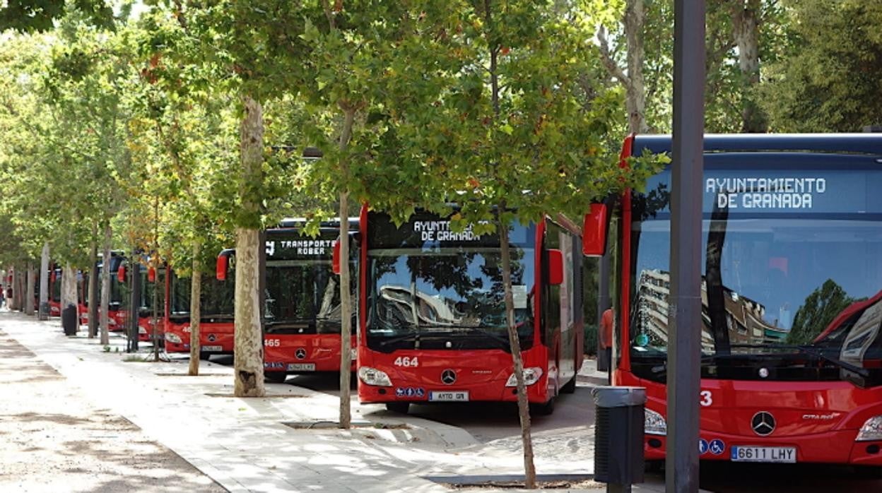 Autobuses de la empresa Transportes Rober