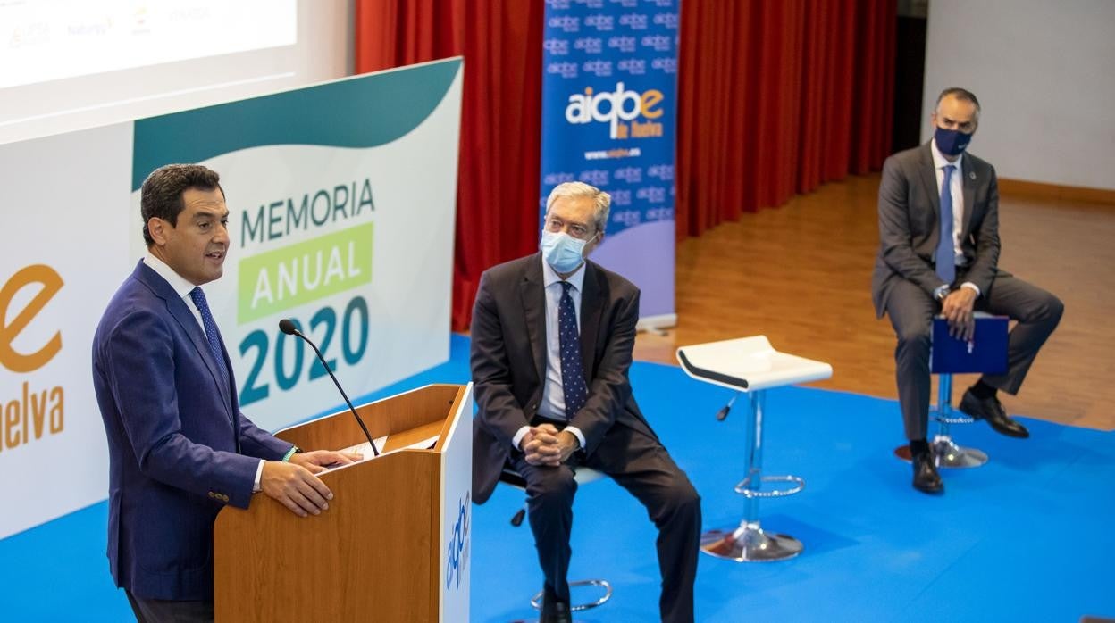 Rogelio Velasco, Juanma Moreno y Carlos Ortiz