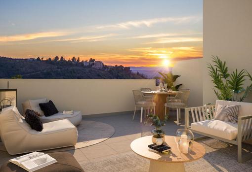 Vistas únicas del atardecer granadino