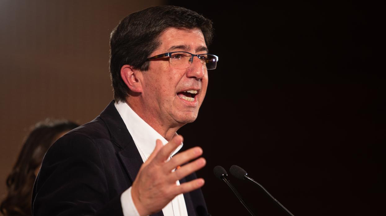 El líder de la formación naranja en Andalucía, Juan Marín