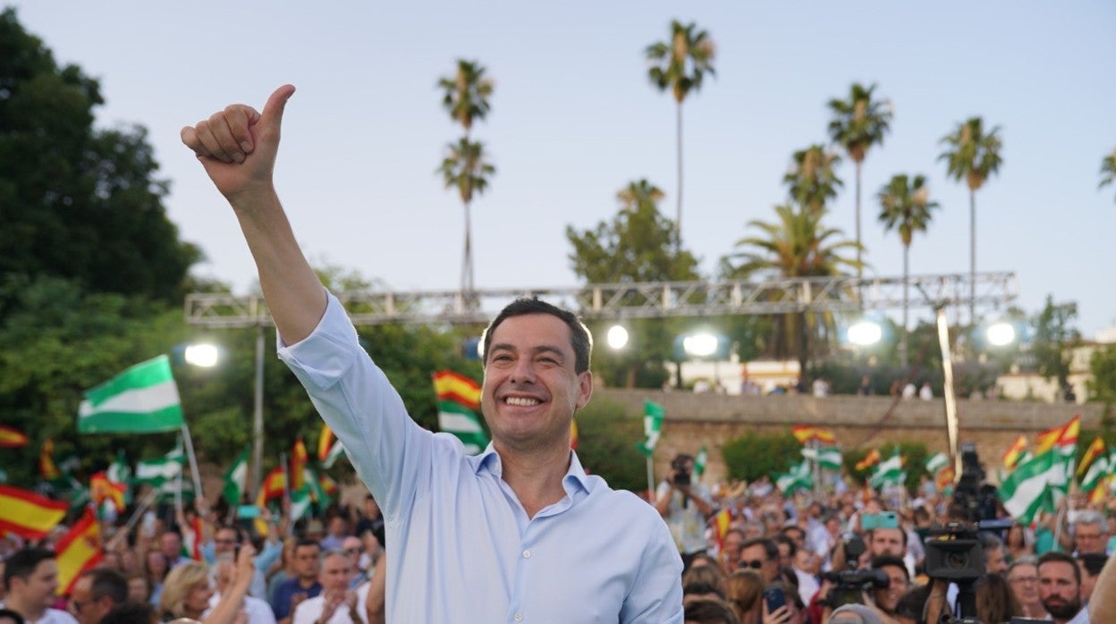 El presidente andaluz, Juanma Moreno