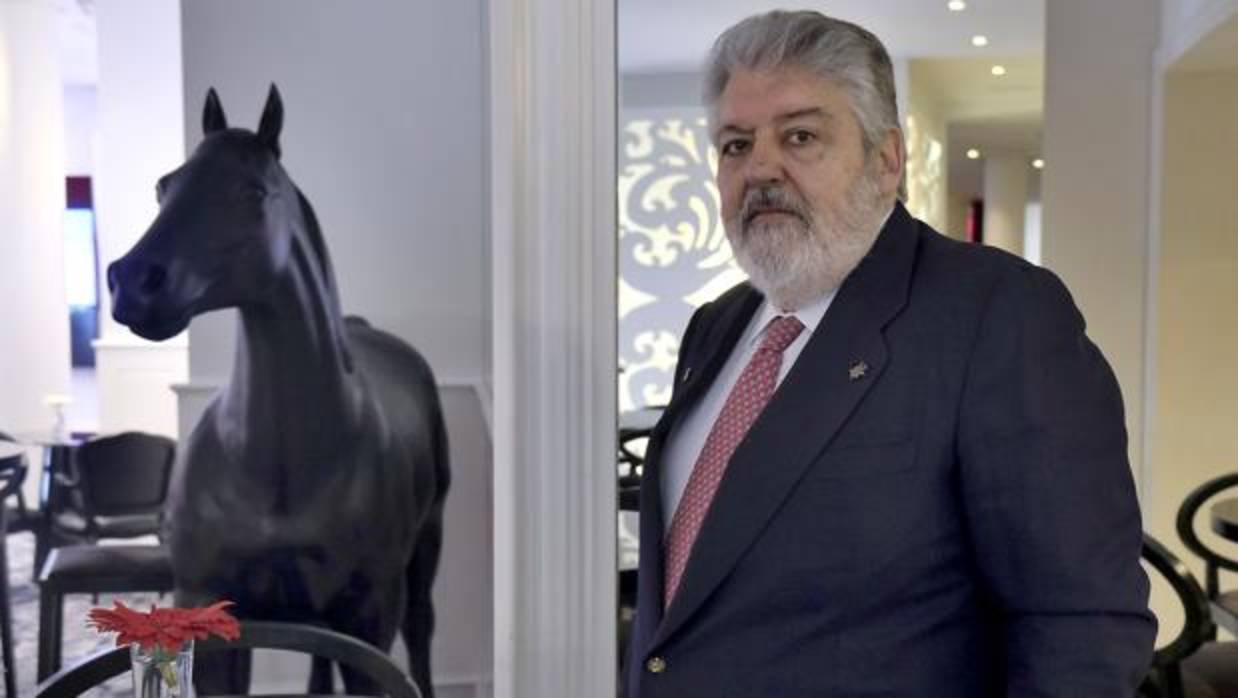 Rafael Carretero Moragas, en el hotel Gran Meliá Colón