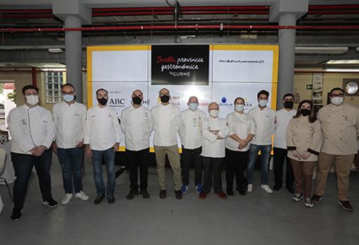 Cocineros participantes en las jornadas Sevilla Provincia Gastronómica