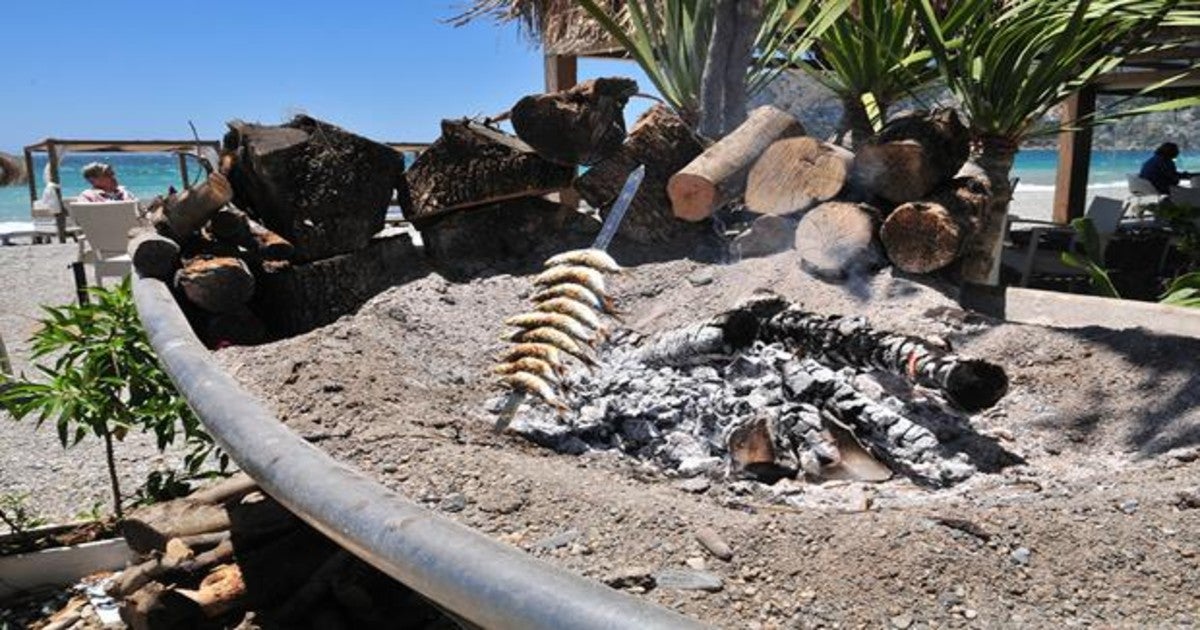 Los espetos son típicos de la costa malagueña y granadina