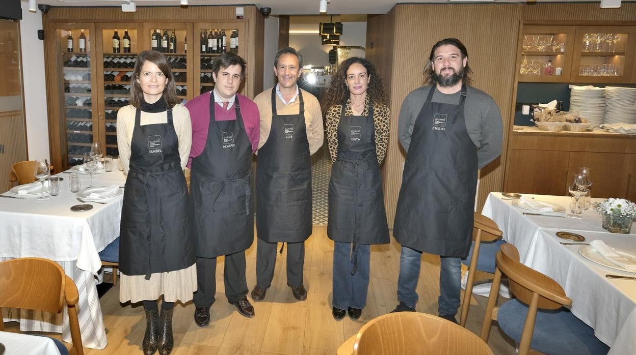 Los miembros del jurado: Isabel Aguilar, Álvaro Salinero, Luis Millán, Cinta Romero y Emilio Gimeno