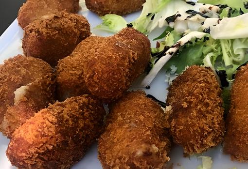 Croquetas de queso azul