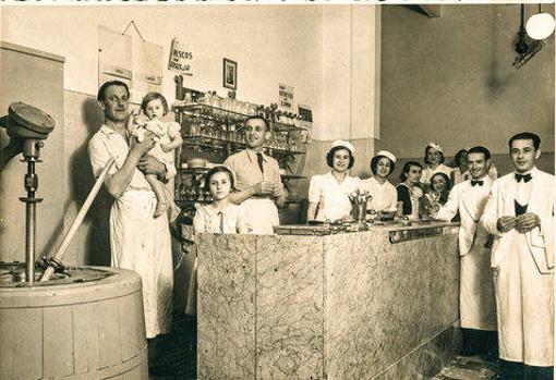 La heladería en sus comienzos