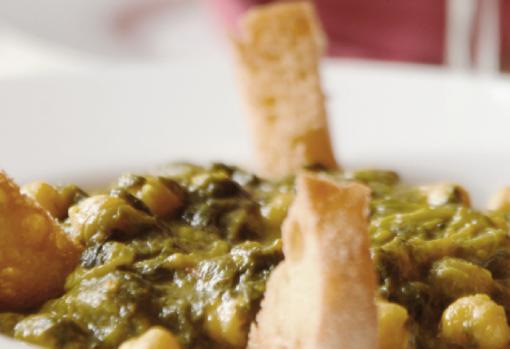 Garbanzos con vinagreras del restaurante Sol Zapatilla (Montoro)