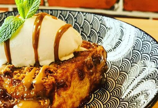 La torrija del restaurante Cocina 33