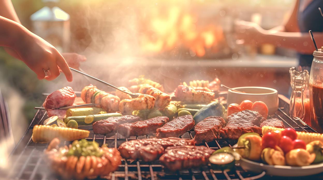 A la barbacoa podemos preparar deliciosos platos de carne, verduras, pescados...
