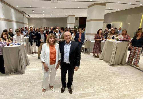 Rosa Marí Borja y Sixto Tovar, durante el homenaje que han recibido