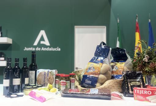 Productos andaluces en el stand Gusto del Sur