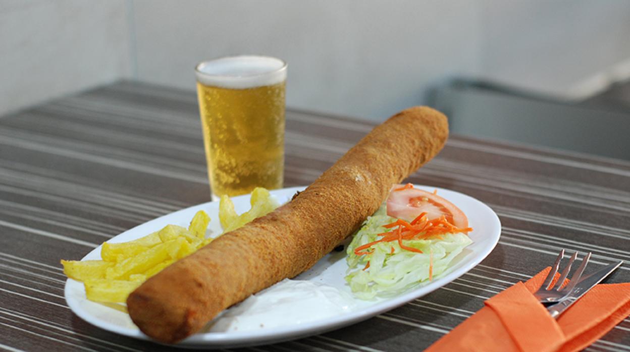 Flamenquín XXL de La Cigala del Sur