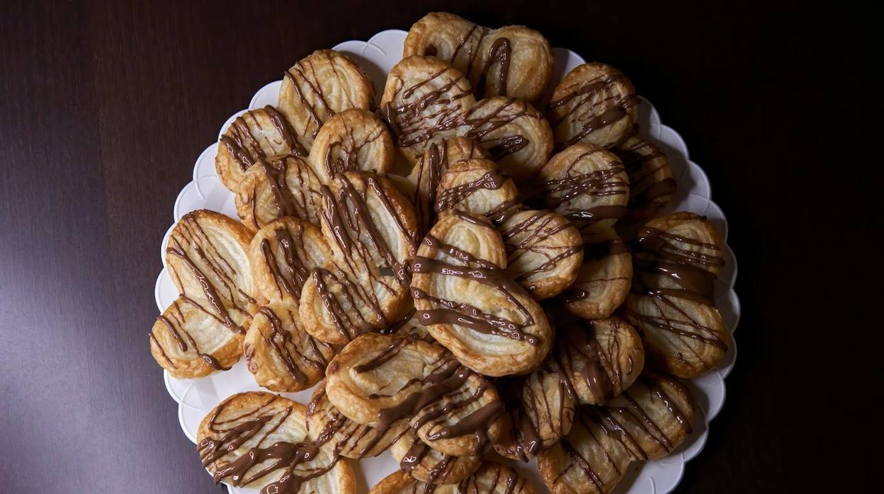 Estas palmeritas de chocolate gustarán a todos tus comensales